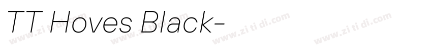 TT Hoves Black字体转换